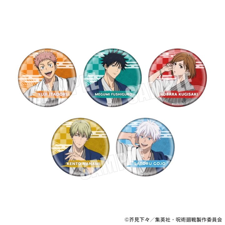 「7月下旬頃以降発送」呪術廻戦 トレーディング缶バッジ（等身ver.）　アニメ『呪術廻戦』5周年
