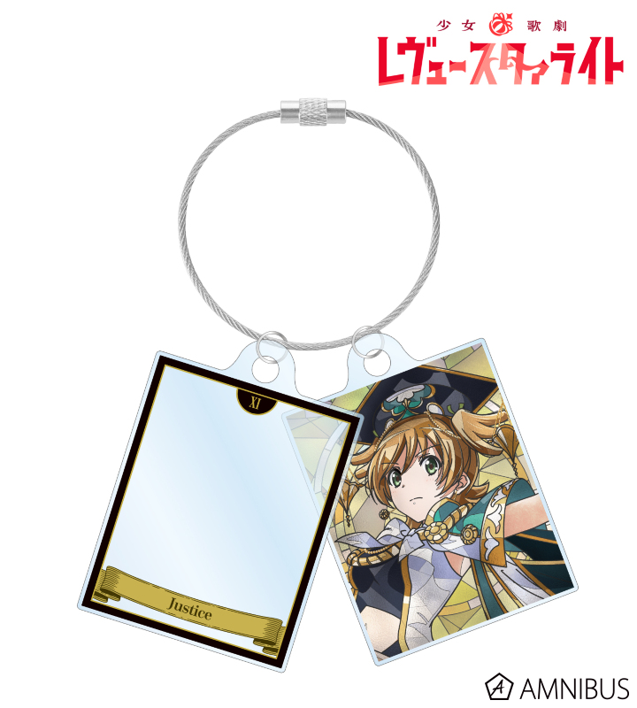 大場 なな Aure Glass 2連ワイヤーアクリルキーホルダー