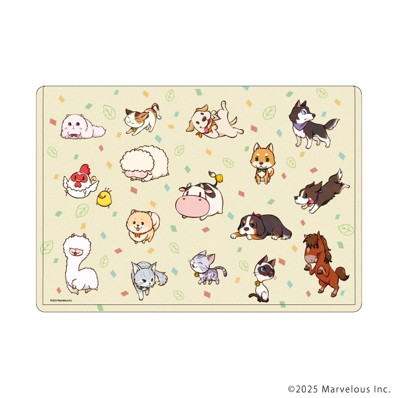 【予約2026年03月】キャラクリアケース「牧場物語 Let's!風のグランドバザール」01/ちりばめデザイン(公式イラスト) A3