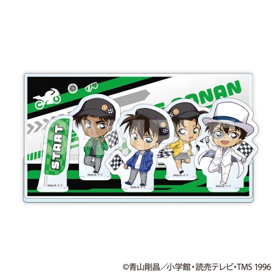 【グッズ-スタンドポップ】名探偵コナン ジオラマアクリルスタンドC チェッカーフラッグ② (新一/キッド/平次/和葉)【再販】