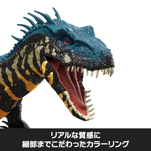 マテル ジュラシックワールド(JURASSIC WORLD) サウンド＆リアル インドラプトル 子供向けフィギュア 恐竜 おもちゃ 全長:約36cm 4歳から ブラック JLD32