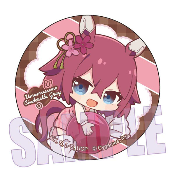 アニメ『ウマ娘 シンデレラグレイ』 缶バッジ サクラチヨノオー(チョコレート)