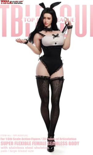 [AC]TBLeague 1/6 バニーガール女性素体 ヘッド付き 白肌 SR-AD01H 可動 アクションフィギュア用 ヘット 素体