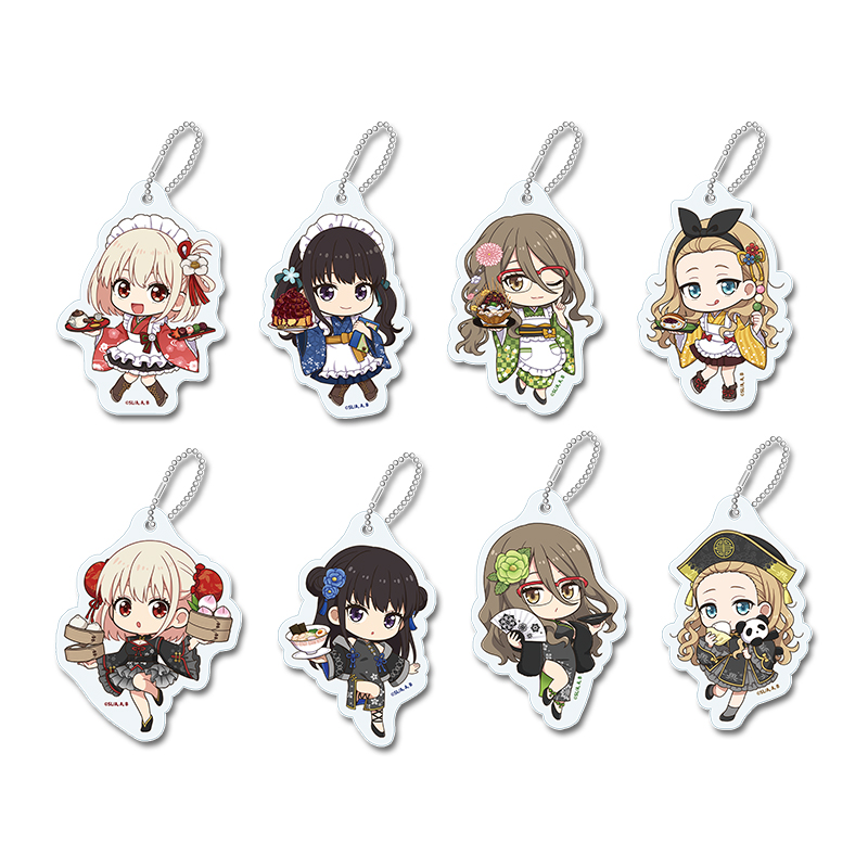 リコリス・リコイル_ぷちちょこトレーディングアクリルキーホルダー 和メイドver.＆チャイナver. 【BOX／8個入り】