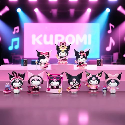 TOP TOY サンリオ(SANRIO) キャラクターズ "クロミ キラキラアイドル" シリーズ【1ピース】ガチャガチャ ブラインドボックス フィギュア ソフビ PVC プレゼント 誕生日 ギフト クロミ Kuromi キャラクター コレクター向け