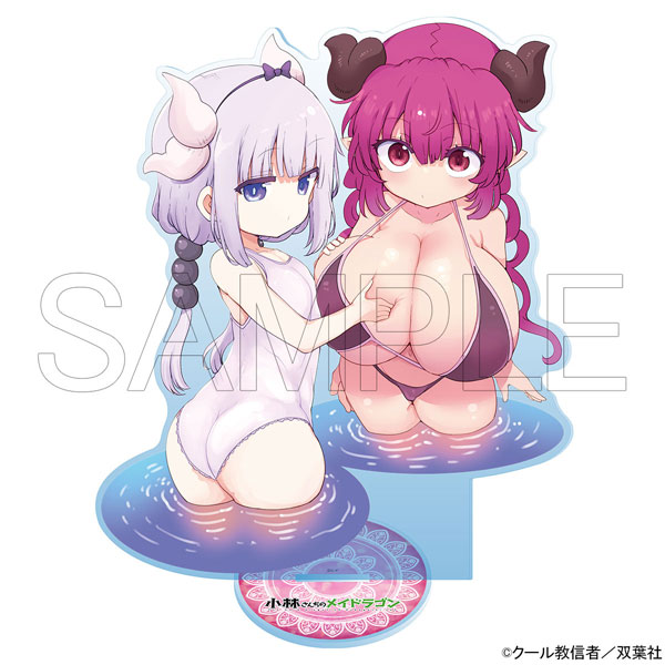 【限定販売】小林さんちのメイドラゴン 特大アクリルスタンド カンナ＆イルル 水着Ver.