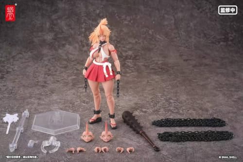 【JEEASS】蜗之壳Snail Shell 1/12 フィギュア 鬼巫女 - 次女・紅葉 素体、ヘッド 服セット フルセットアクションフィギュア RPGEX-08