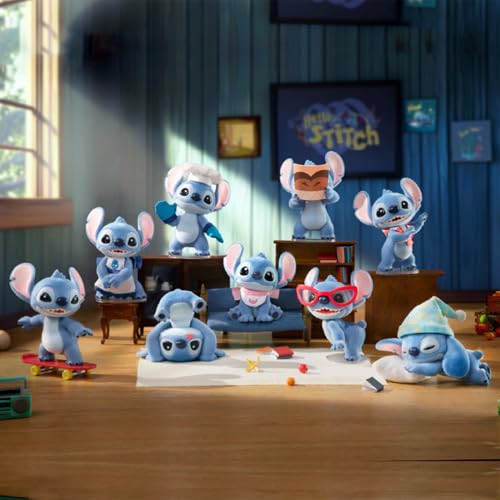 TOP TOY ディズニー "Hello,スティッチ" シリーズ【1ピース】ガチャガチャ ブラインドボックス フィギュア ソフビ PVC プレミアム おもちゃ 誕生日 プレゼント ディズニーキャラクターコレクター向け