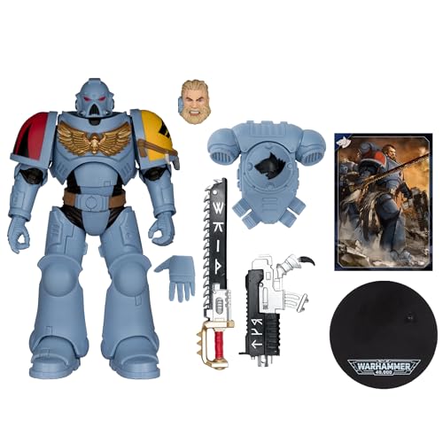 ウォーハンマー 40-7インチ グレーハンターアクションフィギュア (スペースウルブズ) - McFarlane Toys