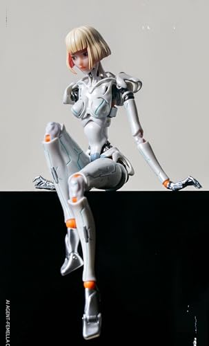 1/12スケールAI代理人 仕女型 塗装済完成品 可動フィギュア ア ガールクションモデルフィギュアプレゼント高17cm GUKE組立キット 置物おもちゃ 磁気ベース 交換手首 武器付属 プレゼント (ソリッドカラー)