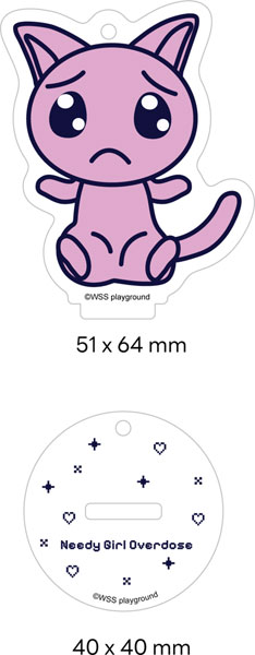 NEEDY GIRL OVERDOSE スタンプアクリルスタンドキーホルダー ぴえん猫 ごめん[LOTTE CULTUREWORKS]《１２月仮予約》