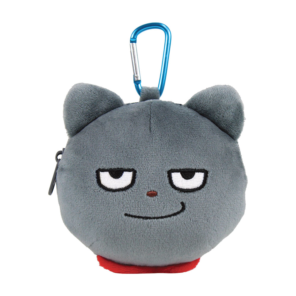 スタジオUGカラビナぬいぐるみファスナーMC　わるめのねこ