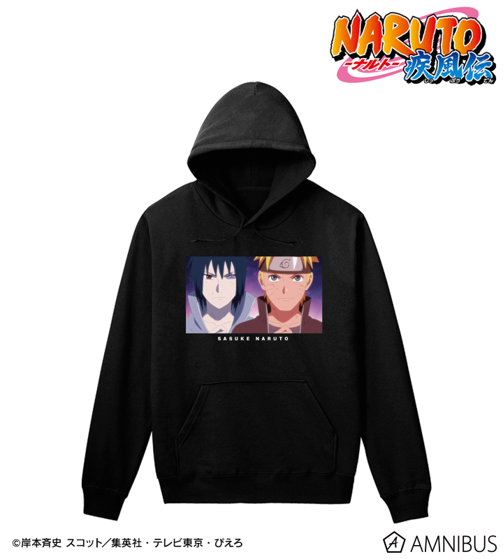 うずまきナルト＆うちはサスケ 場面写パーカー/メンズ