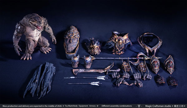 テンプル・オブ・ケイオスシリーズ セベク デザート・コロッサス・クロコダイル 1/12スケール可動フィギュア