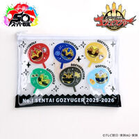 ナンバーワン戦隊ゴジュウジャー　うちわ柄　PVCポーチ