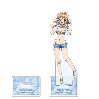 【グッズ-スタンドポップ】戦姫絶唱シンフォギアＸＶ 描き下ろし特大アクリルスタンド(響/マリンセーラー水着)【再販】