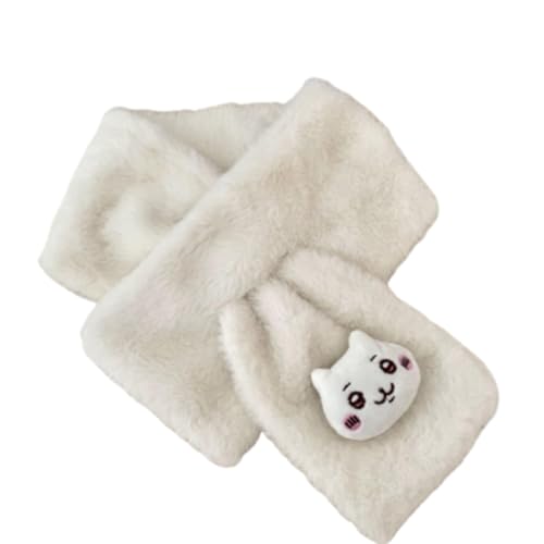 [WYCOS] ちいかわ 子供用 マフラー モコモコ 暖かいス スカーフ枚 秋冬 防寒 トール スカーフ アクセサリー イベント 誕生日 プレゼント 贈り物 人気 萌えグッズ (A) [並行輸入品]