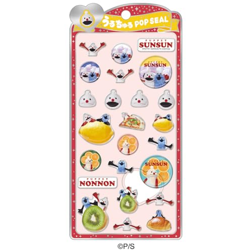 クラックス CRUX うるちゅる ポップシール パペットスンスン ノンノン ぷっくり 立体 スマホデコ 推し活 129413