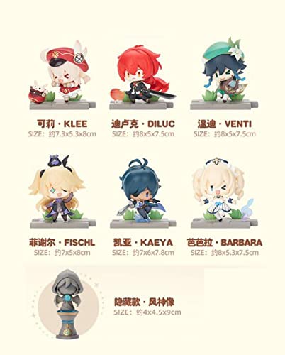 miHoYo 『原神』 戦場英姿シリーズ モンド篇 PVC&ABS製 トレーディングフィギュア 6個入りBOX