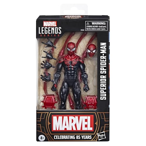 ハズブロ(HASBRO) MARVEL マーベルレジェンド・シリーズ スーペリア・スパイダーマン 、マーベル 85 周年記念 コミックス コレクション用 6インチ(15cm)サイズ アクションフィギュア F9114 正規品