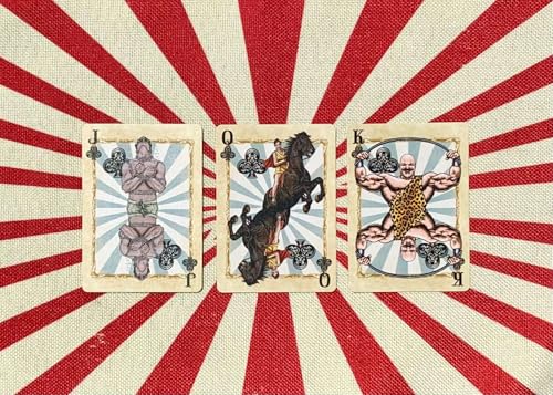 自転車サーカス ノスタルジックなトランプ – ヴィンテージサーカステーマデッキ、フルブリードバックデザイン、カーディストリー、マジック、ゲームナイトのスムーズな取り扱い