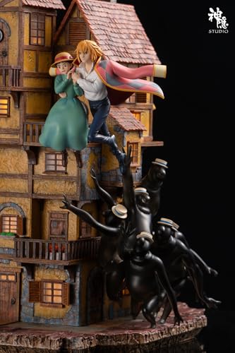 DAMoshen(マジンガー) ソフィー・ハッター&ハウル フィギュア ガレージキットシーンの台座 Ver.1/6 スケール 神隱スタジオ 限定販売 収蔵級手作り樹脂塗装済み完成品 工芸品コレクション組立スタチュー置物モデルトイズ GK しょうぞう おもちゃ [並行輸入品]