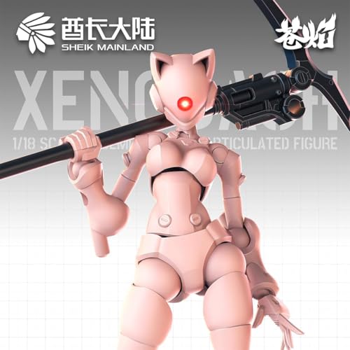 LEBOO 酋長大陸 1/18 迅捷異人プラモデル可動 組立 モデル ライトフレッシュ