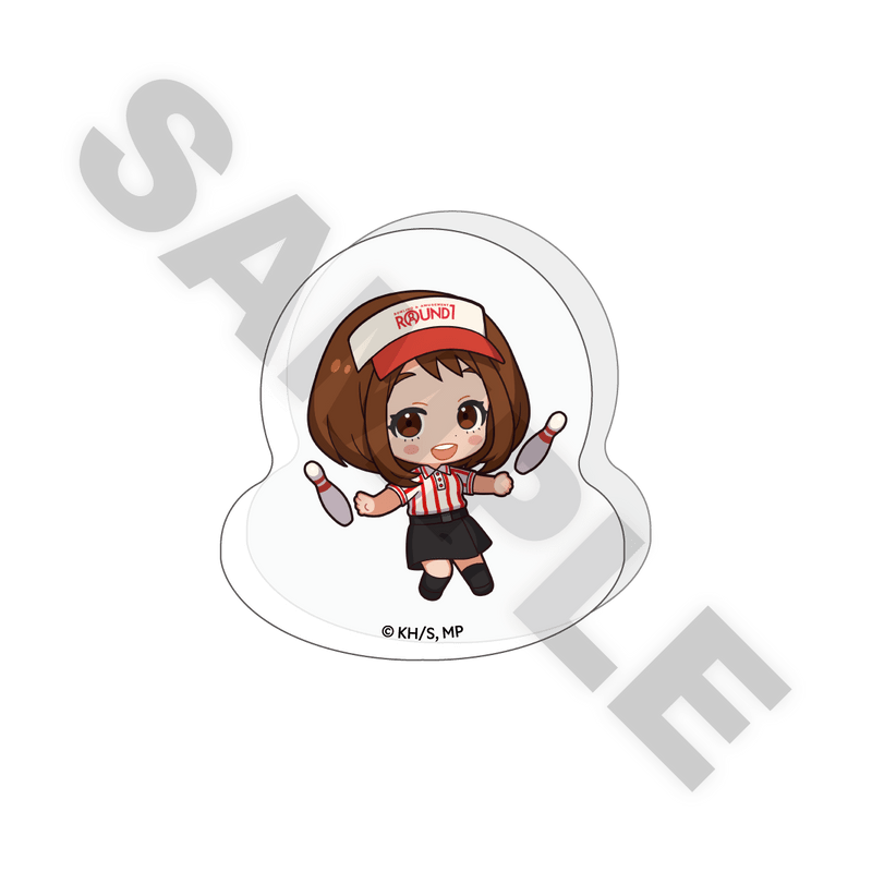 「6月下旬頃以降発送」僕のヒーローアカデミア×ラウンドワン ゆらゆらアクリルブロック 麗日お茶子