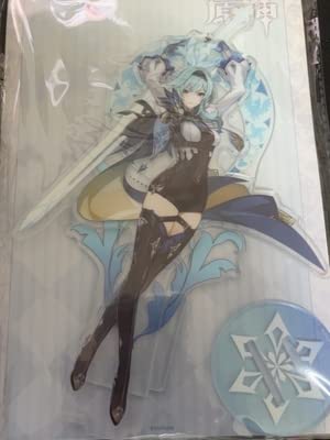 Genshin Impact 原神公式キャラクターアクリルスタンドフィギュアアニメーションゲームデスクトップディスプレイデコレーションモンドシリーズ（エウルア）