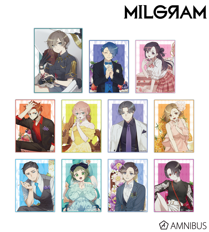 描き下ろしイラスト トレーディングアクリルカード