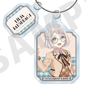 「学園アイドルマスター」 ワイヤーアクリルキーホルダー めがね×ラテコーデver. (葛城リーリヤ)