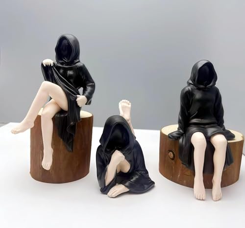 顔のない彼女 1/10スケール 12cm ABS&PVC 塗装済み 完成品フィギュア ドール 可愛い 美少女 モデル コレクション (A)