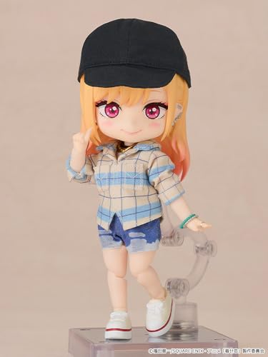 グッドスマイルカンパニー TVアニメ「その着せ替え人形は恋をする」 ねんどろいどどーる 喜多川海夢 私服Ver. 布 磁石 プラスチック製 塗装済み可動フィギュア ノンスケール 専用台座付属 全高約140mm