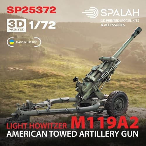 スパラッハ 1/72 M119A2 105mm榴弾砲 3Dプリンター製キット SPU25372