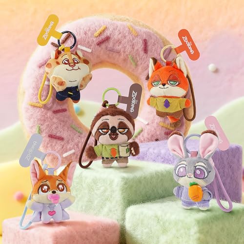 52TOYS BLINDBOX Zootopia Cute Crew「ズートピア フレンズ」シリーズ ぬいぐるみブラインドボックス フィギュア ガチャガチャ コレクション おもちゃ 塗装済み コレクター・誕生日・クリスマスのギフトに最適 (BOX購入)