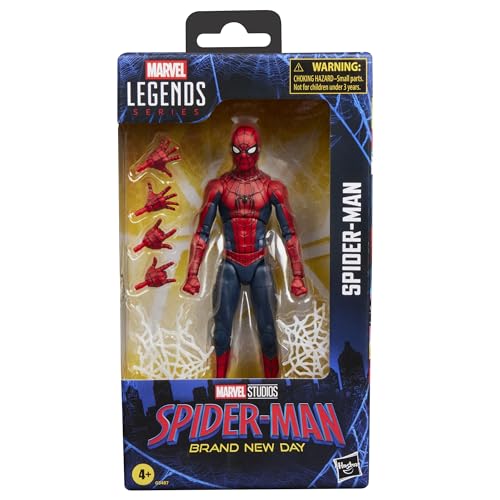 ハズブロ（Hasbro）MARVEL マーベルレジェンド・シリーズ スパイダーマン、『ブラン・ニュー・デイ スパイダーマン』コレクション用 15 cm アクションフィギュアセット G3487 正規品