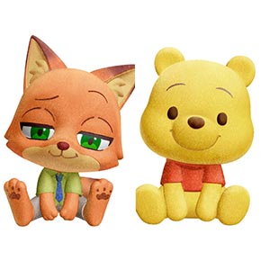 モフきゅんおすわりどーる ディズニーキャラクターズ 10個入りBOX (食玩)