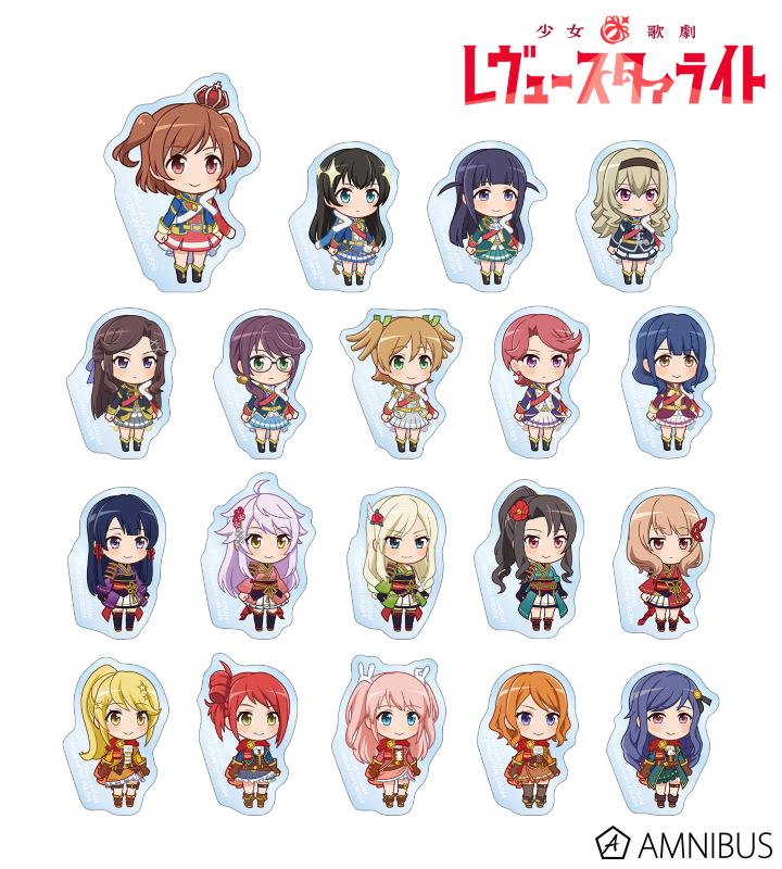 トレーディングアクリルステッカー ver.A