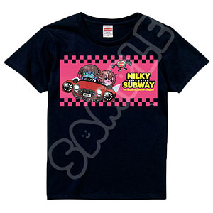 アニメ『銀河特急 ミルキー☆サブウェイ』 Tシャツ(mochocho) MA(チハル・マキナ) ブラック Lサイズ