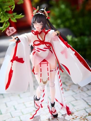 [AC]Sushing 戦闘巫女 上藤桜 1/12 可動 アクションフィギュア ヘット 素体 衣装 アクセサリー フルセット