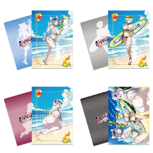 シノビマスター 閃乱カグラ NEW LINK A4クリアファイル4枚セット 画集描き下ろし水着Ver.[UNDER]【催事商品】