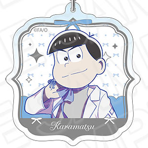 おそ松さん ホログラムアクリルキーホルダー カラ松 中華風リボン ver.