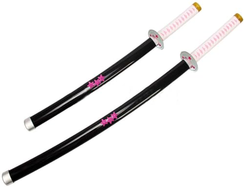 KEENNESS 子供用 ABS 長さ:77CM 子供 鬼滅の刃 日輪刀 鬼殺隊 完成度高い 模造刀 模擬刀 剣 武器 (栗花落カナヲ刀 子供用)