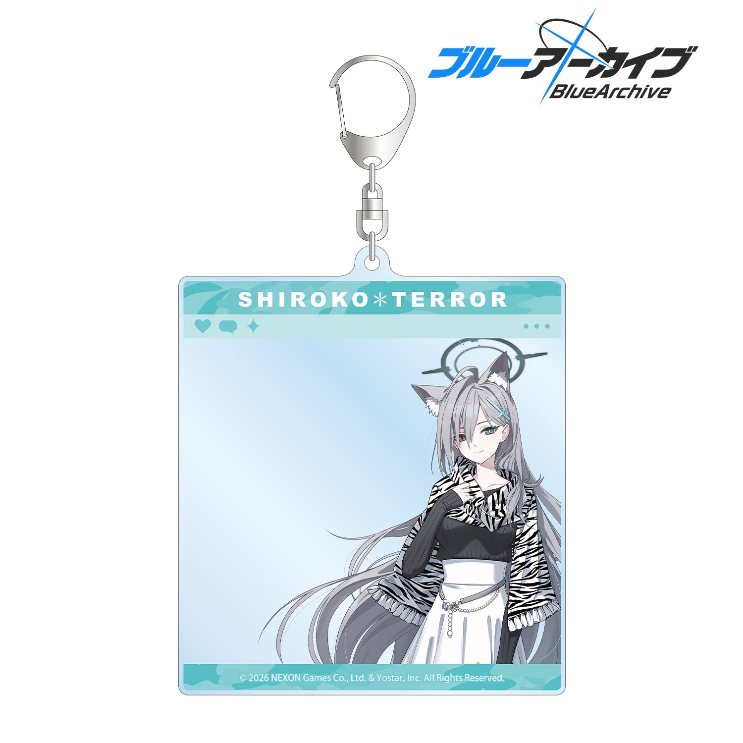ブルーアーカイブ_シロコ＊テラー SNS風BIGアクリルキーホルダー