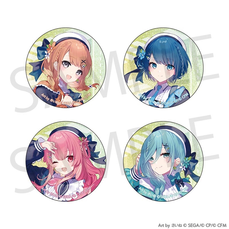 プロジェクトセカイ カラフルステージ！ feat. 初音ミク プロセカユニットファンミーティング グリッター缶バッジセット［MORE MORE JUMP！］