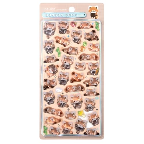 [lalarimi]ボンボンドロップシール ちいかわ 立体シール 3Dレリーフ UV印刷 ノートPC 水筒装飾 取り外し可能 エポキシ樹脂製 動物デザイン 全15種 対応 子供手芸用品