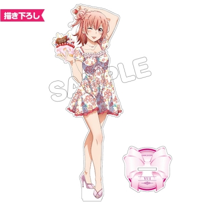 【グッズ-スタンドポップ】やはり俺の青春ラブコメはまちがっている。完 アクリルフィギュアL／由比ヶ浜結衣お花柄【再販】