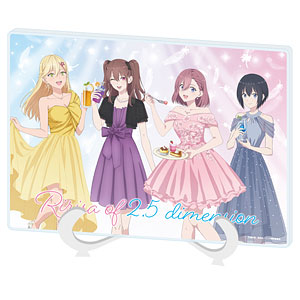 アクリルアートボード(A5サイズ)「2.5次元の誘惑」01/ドレスver. 集合デザイン(描き下ろしイラスト)