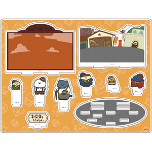 アクリルジオラマ「お文具といっしょ」01/レトロデパートver.(描き下ろしイラスト)