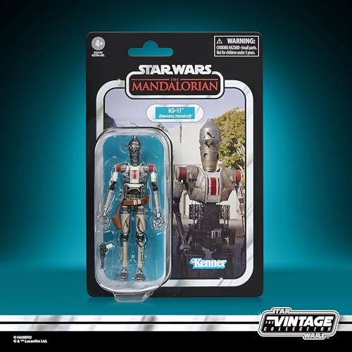 ハズブロ（Hasbro）STAR WARS スター・ウォーズ ヴィンテージコレクション マンダロリアン IG-11（ネヴァロの保安官） プレミアム 9.5 cm コレクション用アクションフィギュア G2619 正規品